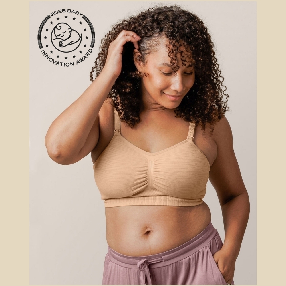 Kindred Bravely Sublime Hands-Free Pumping Nursing Maternity Bra - S - Beige